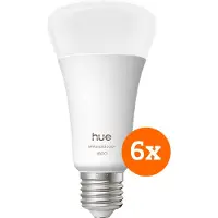 Philips Hue A67 White and Color 1600lm E27 6-Pack