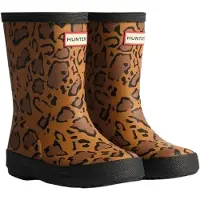 Hunter First Leopard Print Regenlaarzen Junior 28