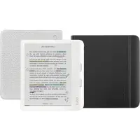 KOBO Libra Colour Wit + Notebook Sleep Cover Zwart