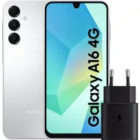 Samsung Galaxy A16 128GB Wit 4G + Oplader 25W Zwart