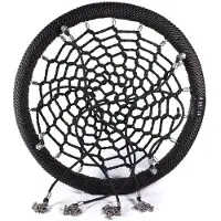 Intergard Nestschommel vogelnestschommel zwart voor openbare speelplaatsen 120cm