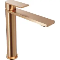 Blaufoss Fenix verhoogde wastafelkraan brushed rosegold