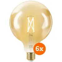 WiZ Connected WiZ Smart Filament lamp Globe XL 6-pack - Warm tot Koelwit Licht - E27