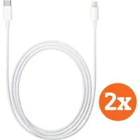 Apple Câble USB-C vers Lightning 1 m Matière Synthétique Blanc Lot de 2
