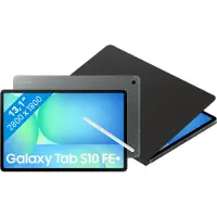 Samsung Galaxy Tab S10 FE Plus 13,1 inch 128GB Wifi Grijs + BlueBuilt Book Case Zwart