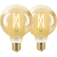 WiZ Connected WiZ Smart Filament lamp Globe 2-pack - Warm tot Koelwit Licht - E27