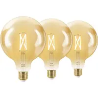 WiZ Connected WiZ Smart Filament lamp Globe XL 3-pack - Warm tot Koelwit Licht - E27