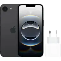 Apple iPhone 16e 128GB Zwart + Snellader