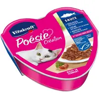 Vitakraft Poésie Création Koolvis, pasta & tomaat in saus
