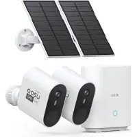 Aosu SolarCam System Max - 2 Beveiligingscamera’s - 2K Resolutie - Zonne-energie - Draadloos - 32GB