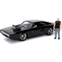 Jada Fast And Furious Dom En Dodge Charger R/t Metalen Autofiguur Zwart