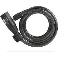Hama 00178136, Kabelslot, Zwart, Kunststof, Staal, Sleutel, 1200 mm