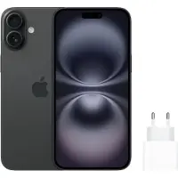 Apple iPhone 16 Plus 128GB Zwart + Snellader