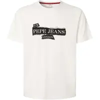 Pepe Jeans Shirt 'GRIFFIN' zwart / offwhite