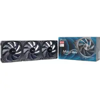 Seasonic MAGFLOW-3 CPU-koellichaam met ventilator Zwart (b x h x d) 124.2 x 120.2 x 26.6 mm