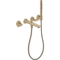 Hansgrohe Citterio C - Inbouw badkraan, 4-gats installatie, met accessoires, geborsteld brons 49481140