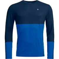 Ortovox - 185 Rock'N'Wool Long Sleeve - Merino-ondergoed M, blauw