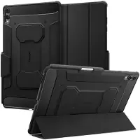 Spigen Rugged Armor Pro Bookcase voor de Samsung Galaxy Tab S11 Ultra - Zwart