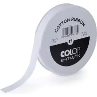 Colop e-mark katoenen lint 15 mm x 25 m