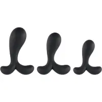 ANOS - anale training plug set - zwart