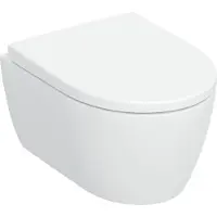Geberit iCon Wandclosetset - 49x35cm - compact - diepspoel - rimless - TurboFlush - softclose en quickrelease zitting - glans wit 503.048.00.1