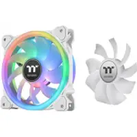 Thermaltake SWAFAN 12 PC-ventilator Wit (b x h x d) 120 x 120 x 25 mm Incl. RGB-verlichtingsbesturing