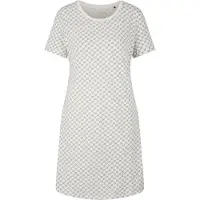 JOOP! Nachthemd 'Cosy' donkerblauw / offwhite