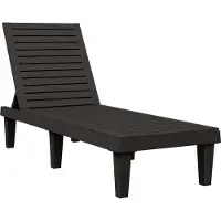 Syfax Ligbed 155x58x83 cm polypropeen zwart