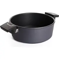 Woll – Diamond Lite steelpan, diameter 24 cm, inhoud 3,8 liter, met 2 handgrepen – antiaanbaklaag