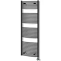 Maxaro Venus Radiator Elektrisch | 60x170 cm Mat zwart 900 Watt Staal
