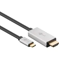 Goobay USB C naar HDMI kabel | | 3 meter (8K@30Hz, Verguld, Alt-modus)