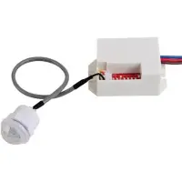 Perel Mini PIR Bewegingssensor - IR Sensor - 8 m Detectiebereik - Wit