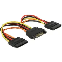 DeLOCK SATA kabel - 15-Polig SATA male naar 15-Polig SATA female