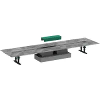 Hansgrohe uBox Flat installatieset voor douchegoten 100cm voor Raindrain Match of Rock