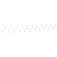 Goobay 50 LED zilveren draadcluster lichtketting - met 2 lichtstanden, warm wit (3000 K), werkt op b