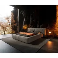 DELIFE Bedframe Coperti 140x200 cm microvezel grijs