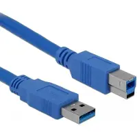 DeLOCK - USB 3.0 A - B Kabel - Blauw - 3 meter