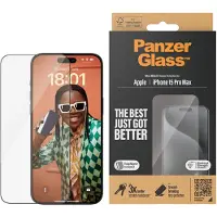 PanzerGlass Ultra-Wide Fit Apple iPhone 15 Pro Max Screenprotector Glas Zwart