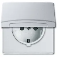 ABB 2CKA002064A0293 Apparaatinzetstuk Aanraakbeveiliging IP44 Aluminium, Witaluminium (RAL 9006)