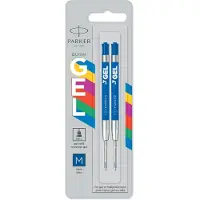 Parker Jotter Originele gelpen vullingen | Vloeiend blauwe gel-inktvullingen | medium punt (0,7 mm) | 2 stuks
