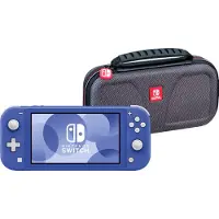 Nintendo Switch Lite Bleu + Bigben Étui de Protection
