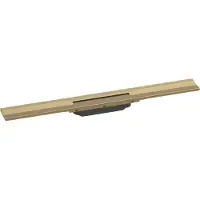 Hansgrohe RainDrain Flex - Douchegoot met rvs rooster 700, wandmodel, inkortbaar, geborsteld brons 56050140