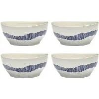 Serax - Ottolenghi Feast - Kom S - Wit/Blauw - 16 Ø - 4 stuks