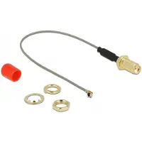 DeLOCK SMA female naar MHF-I kabel – 50 Ohm