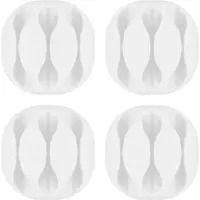 Goobay Kabelhouder | | 3 sleuven (4 stuks, Ø 5.4 mm, Wit)