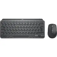 Logitech MX Keys Mini Draadloos Qwerty Grafiet + MX Anywhere 3S Compact Zwart
