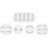 Goobay Zelfklevende kabelclip - Voor 1, 2, 3, 5 kabels per clip - 5 stuks