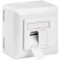 Allteq Cat 6a /Cat 7 wandcontactdoos - Wit -