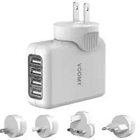 Voomy Wereldstekker modulair - 170 landen - 110-250 V / 10 A -