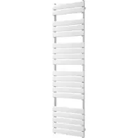 VIPERA Vulcan enkele handdoekradiator 50 x 180 cm centrale verwarming Glanzend Wit zij- en middenaansluiting 1.098W